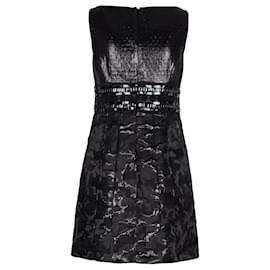 Pollini-Mini vestido negro-Negro