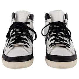 Christian Dior-Baskets noires et blanches-Noir,Blanc