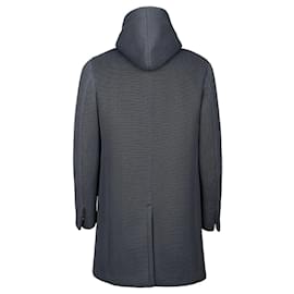 Autre Marque-Airnet Hooded Overcoat-Brown