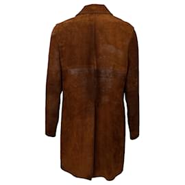 Apc-Leather Coat -Brown