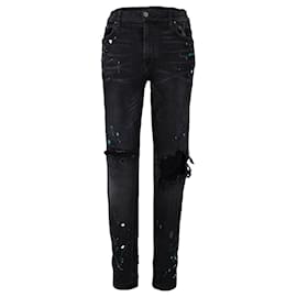 Vaqueros con salpicadura Amiri Negro