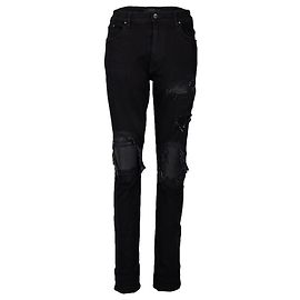 Amiri MX1 Black Destroyed Skinny Jeans Black