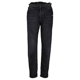 Off White-Off-White Denim Label Jeans-Black