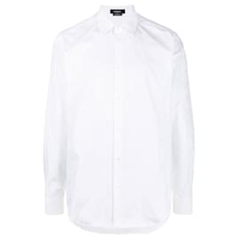 Versace-La Greca Logo-Jacquard Shirt-White
