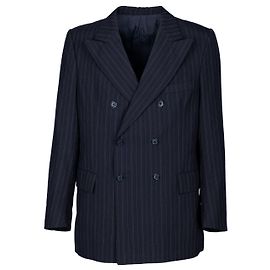Yves Saint Laurent Blazer petto foderato YSL Blu