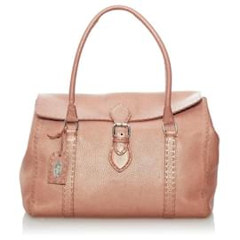 Fendi-Sac à main en cuir Fendi Selleria-Autre