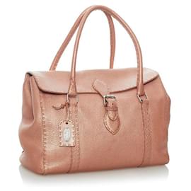 Fendi-Sac à main en cuir Fendi Selleria-Autre
