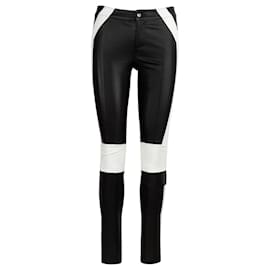Autre Marque-Pantaloni bicolore-Nero,Bianco