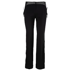 Alexander Mcqueen-Trousers With Buckles-Black