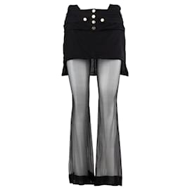 Givenchy-Semi-sheer Trousers-Black