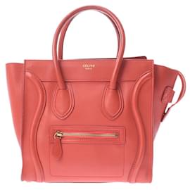 Céline-Céline Luggage Handbag-Red