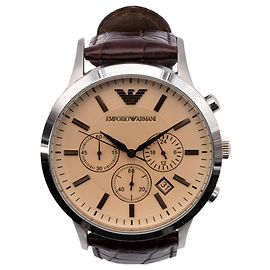 Emporio Armani Watch "Renato" Brown