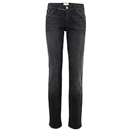 Current Elliott-calça jeans slim fit-Preto