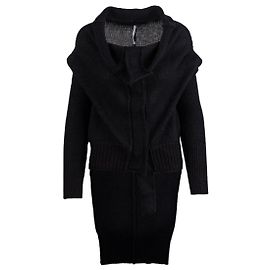 Autre Marque Schwarze Strickjacke von Isabel Benenato Schwarz