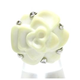 Chanel-Chanel camellia ring-Silvery