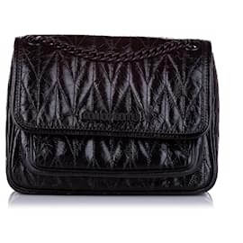 Miu Miu-Miu Miu Matelasse Leather Crossbody Bag Black-Black