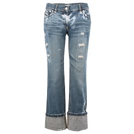 Dolce & Gabbana Jeans com efeito mancha Azul Outro