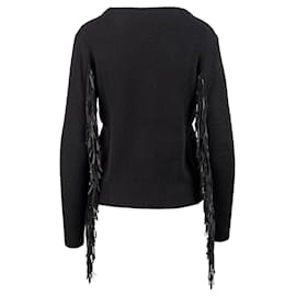 Zadig & Voltaire-Pullover With Fringes-Black