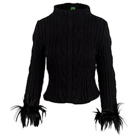 Autre Marque-Kapeland Eco-fur Sweater-Black