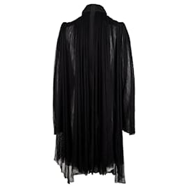 Autre Marque-Vestido camisero con hombro estructurado-Negro