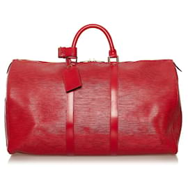 Louis Vuitton-Louis Vuitton Keepall 50 Travel bag-Red