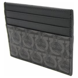 Salvatore Ferragamo-Salvatore Ferragamo Gancini wallet-Black