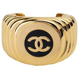 Chanel-Gold Tone CC Bracelet-Golden