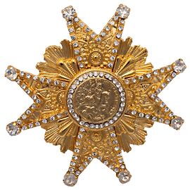 Spilla Gianfranco Ferré con Strass D'oro