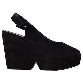 Robert Clergerie Suede Wedges Black