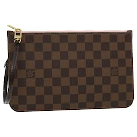 Louis Vuitton-Louis Vuitton Neverfull pouch Handbag-Brown