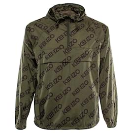 Kenzo-Logo-Print Hooded Jacket-Other