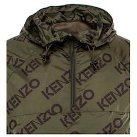Kenzo-Logo-Print Hooded Jacket-Other
