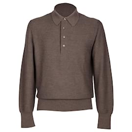 Tom Ford-Polo manches longues-Marron