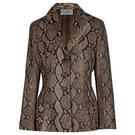 Gianfranco Ferré Python Blazer Brown
