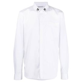 Neil Barrett Thunderbolt Concealed Placket Shirt White