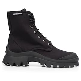 Dsquared2-Tank Combat Ankle Boots-Other