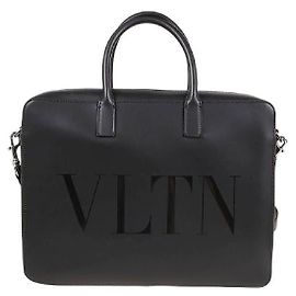 Valentino Laptoptasche mit VLTN-Logo-Print Schwarz
