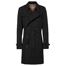Burberry-Kensington Heritage Mid-length Coat-Black