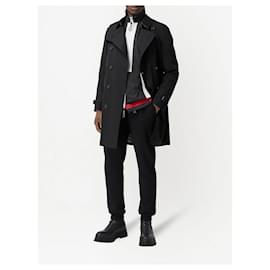 Burberry-Kensington Heritage Mid-length Coat-Black