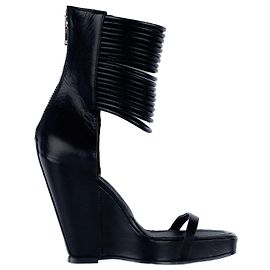Rick Owens Wedge Sandals Black