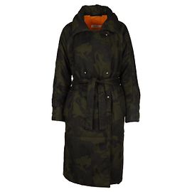 Autre Marque Veste longue à imprimé militaire Marios Vert