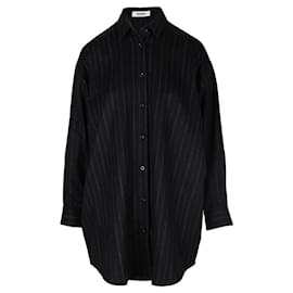 Autre Marque Marios Button-Down-Hemd Schwarz