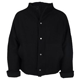 Autre Marque Barbara Alan Bomberjacke aus Wolle Schwarz