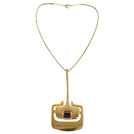 Autre Marque Collier rigide doré Collection Privée avec cristal Doré