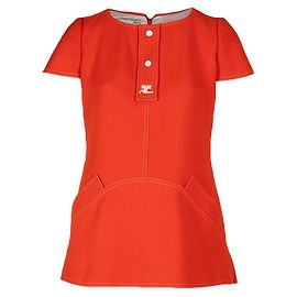 Courreges Orangene Tunika Orange