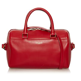 Saint Laurent-Saint Laurent Classic Baby Duffle Bag Red-Red