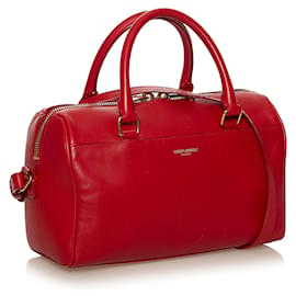 Saint Laurent-Saint Laurent Classic Baby Duffle Bag Red-Red
