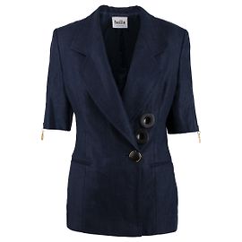 Autre Marque Baila Blue Cotton Jacket Blue