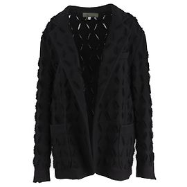 Autre Marque Giacca Blazer Diliborio in cotone nero Nero