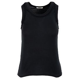 Top sin mangas de algodón negro Chloé Negro